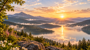 “Peaceful nature scene symbolizing inner stillness and spiritual connection.”